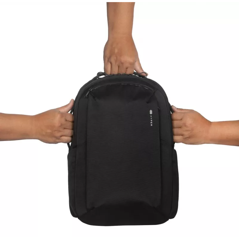 Kuprinė HYPER HyperPack HP21PBKGL nešiojamiesiems kompiuteriams iki 40,6 cm (16 colių) — juoda, PET / poliesteris