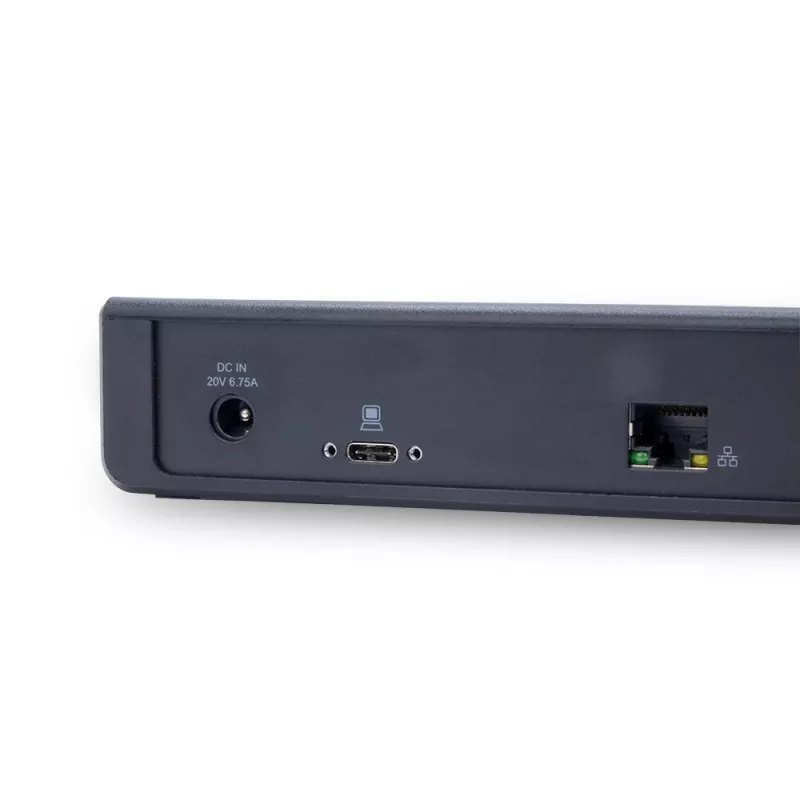TERRA 1480374 nešiojamojo kompiuterio dokas / prievadų kopijuoklis Laidinis USB 3.2 Gen 1 (3.1 Gen 1) Type-C Juoda