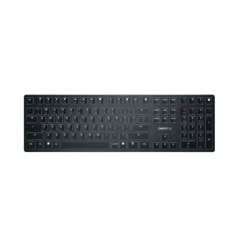 CHERRY KW X ULP klaviatūra universali USB + RF belaidė + Bluetooth QWERTY US International juoda