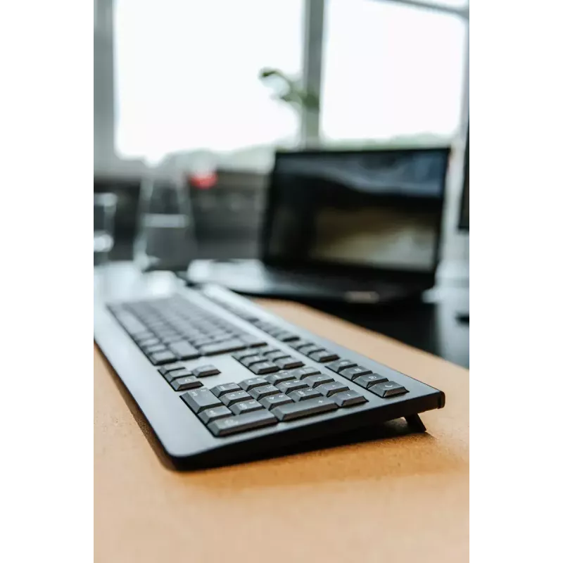 CHERRY KW 3000 klaviatūra universali RF belaidė QWERTY US International juoda