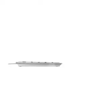 CHERRY KC 6000 plonas klaviatūra universali USB AZERTY belgiška sidabrinė, balta