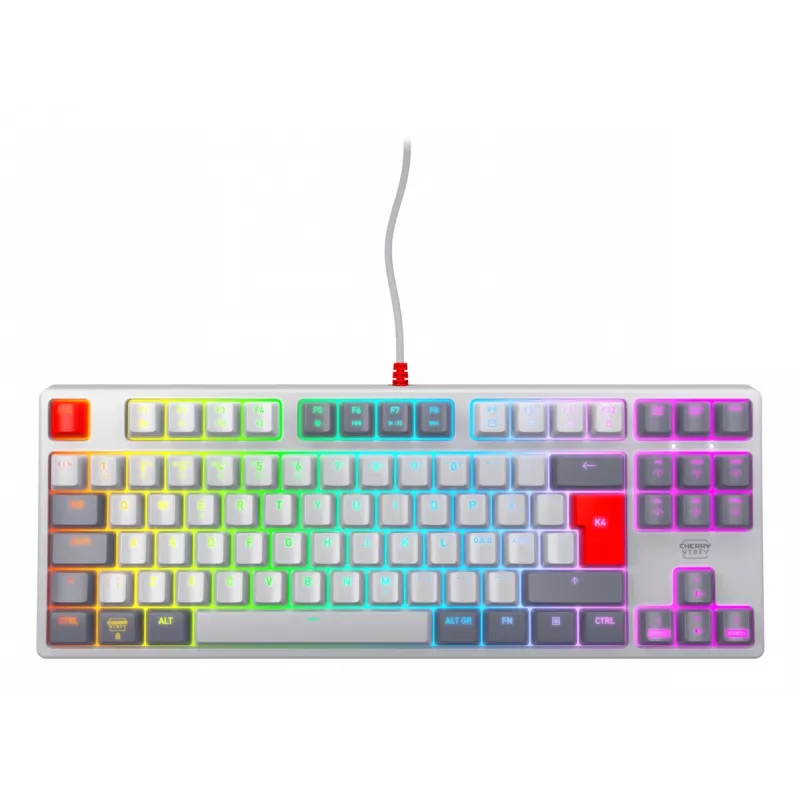 CHERRY K4V2 RGB Tenkeyless Retro edition, mechaninė žaidimų klaviatūra, Nordic