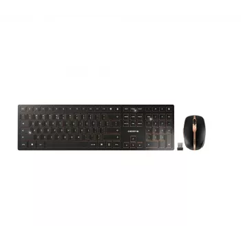 CHERRY DW 9000 plonas klaviatūra Pelė įeina Universalus RF belaidis + Bluetooth QWERTY US English Juoda