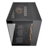 COUGAR PC Midi Tower korpusas FV150 ARGB — juodas, ATX/MicroATX/Mini-ITX, 3x120mm priekyje + 1x120mm gale, 2x3,5 col. ir 2x2,5 col. nišos