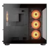 COUGAR PC Midi Tower korpusas FV150 ARGB — juodas, ATX/MicroATX/Mini-ITX, 3x120mm priekyje + 1x120mm gale, 2x3,5 col. ir 2x2,5 col. nišos