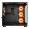 COUGAR PC Midi Tower korpusas FV150 ARGB — juodas, ATX/MicroATX/Mini-ITX, 3x120mm priekyje + 1x120mm gale, 2x3,5 col. ir 2x2,5 col. nišos