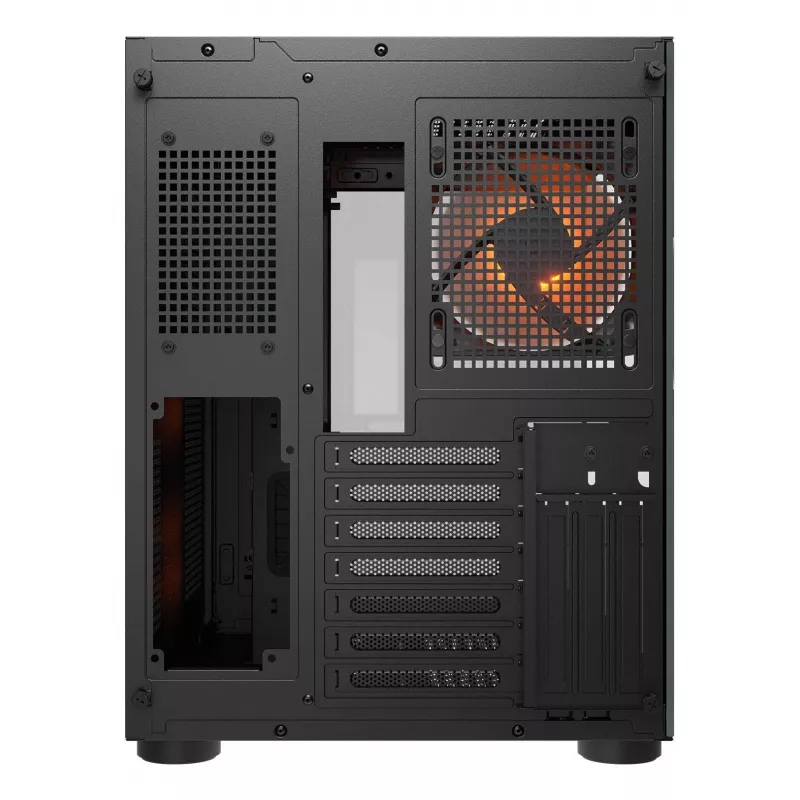 COUGAR PC Midi Tower korpusas FV150 ARGB — juodas, ATX/MicroATX/Mini-ITX, 3x120mm priekyje + 1x120mm gale, 2x3,5 col. ir 2x2,5 col. nišos