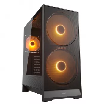COUGAR Midi Tower Case, Airface 180, ARGB, Juoda