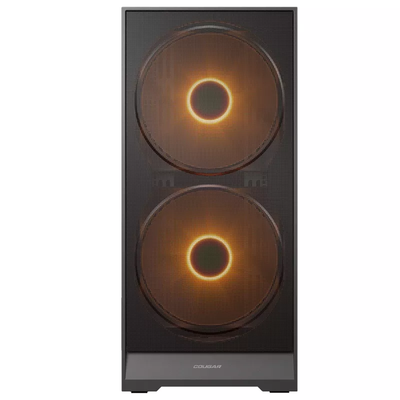 COUGAR Midi Tower Case, Airface 180, ARGB, Juoda