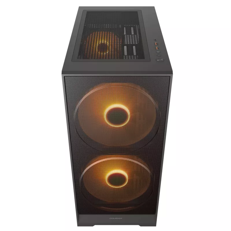 COUGAR Midi Tower Case, Airface 180, ARGB, Juoda