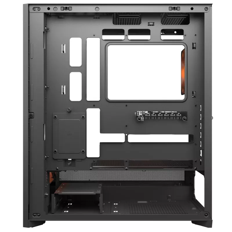 COUGAR Midi Tower Case, Airface 180, ARGB, Juoda