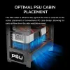 COUGAR Midi Tower Case, Airface 180, ARGB, Juoda