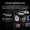 COUGAR Midi Tower Case, Airface 180, ARGB, Juoda