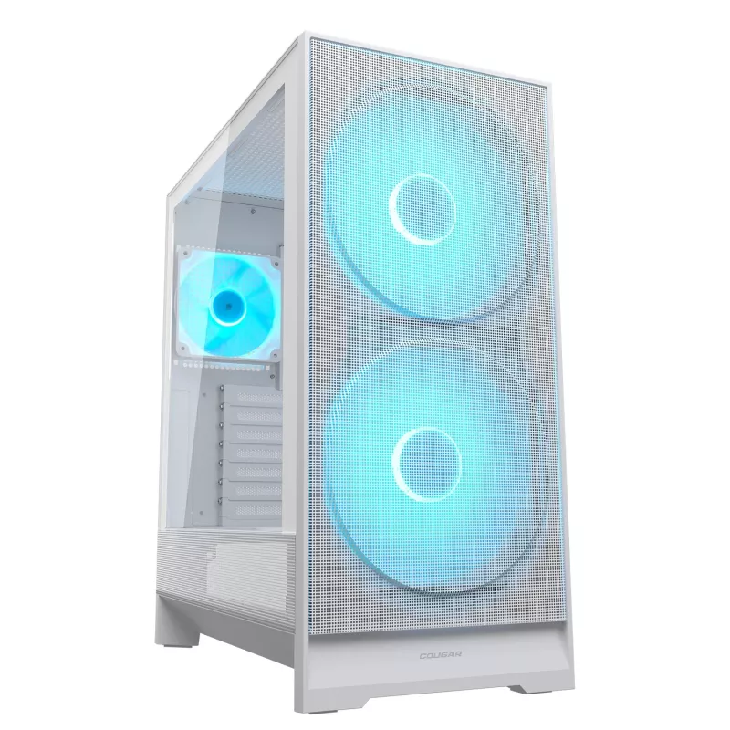 COUGAR Midi Tower korpusas, Airface 180, ARGB, baltas