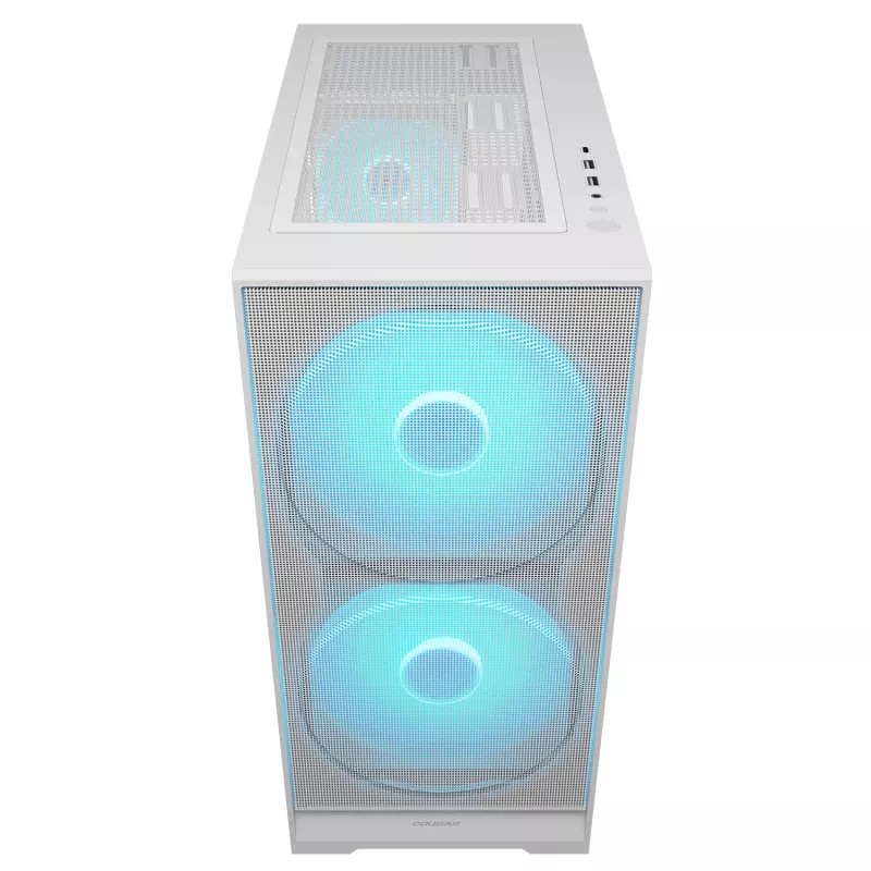 COUGAR Midi Tower korpusas, Airface 180, ARGB, baltas