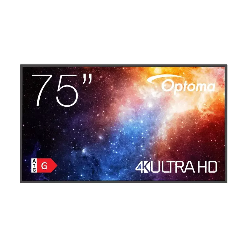 Skaitmeninių ženklų plokščiasis ekranas Optoma N3751K 75 colių LED 4K Ultra HD