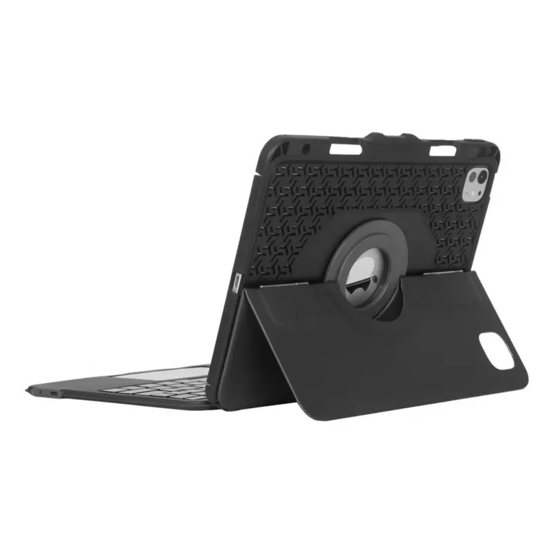Targus VersaVu ispaniška Bluetooth juoda klaviatūra su jutikliniu kilimėliu, skirta iPad 13 colių