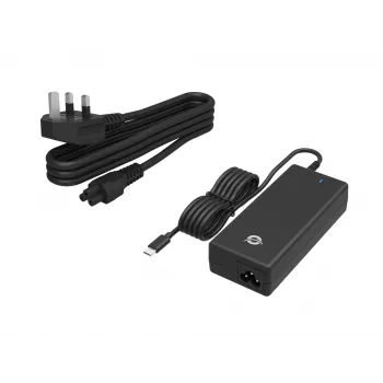 Conceptronic OZUL03BUK 100W GaN darbalaukio USB PD įkroviklis, integruotas USB-C laidas, UK kištukas