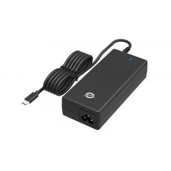 Conceptronic OZUL03BUK 100W GaN darbalaukio USB PD įkroviklis, integruotas USB-C laidas, UK kištukas