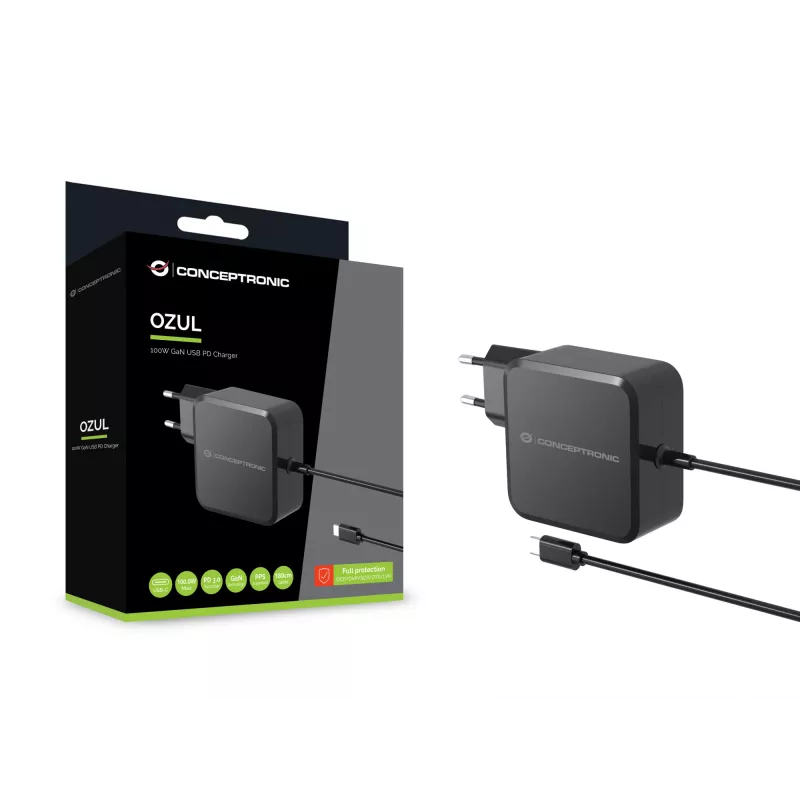 Conceptronic OZUL05BE mobiliojo įrenginio įkroviklis Universalus Juodas AC Vidinis