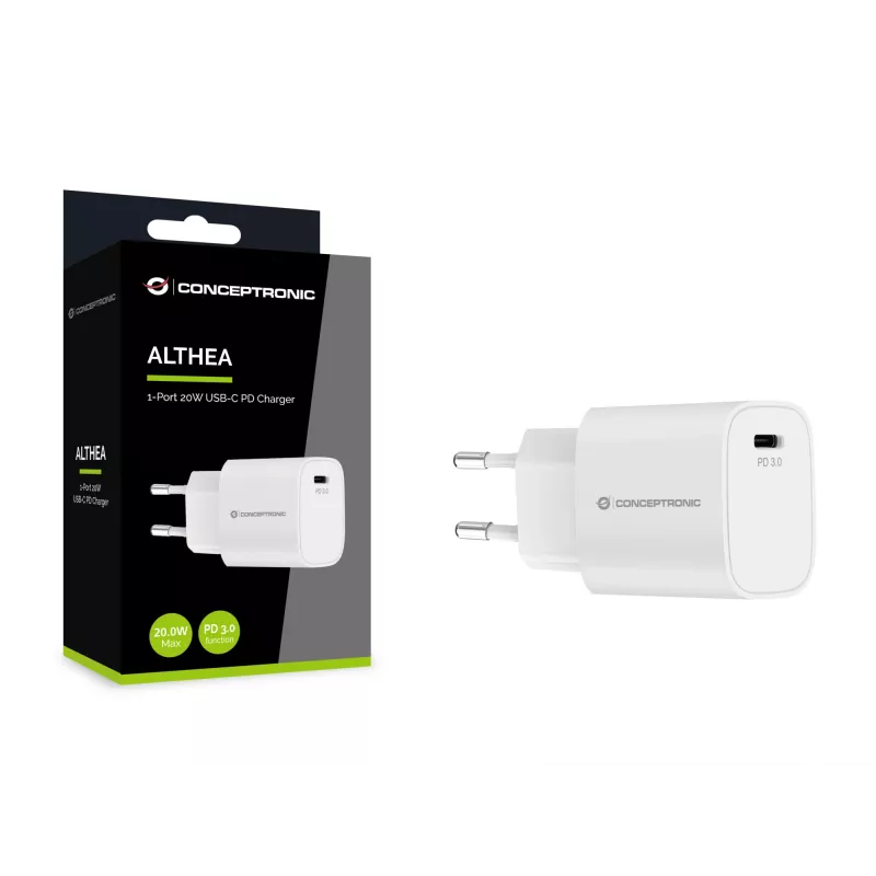 Įkroviklis Conceptronic 1 prievado 20W USB-C PD įkroviklis