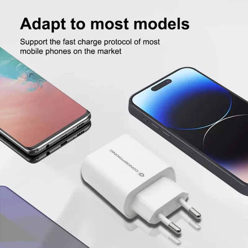 Įkroviklis Conceptronic 1 prievado 20W USB-C PD įkroviklis