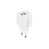 Conceptronic 2 prievadų 20W GaN USB PD įkroviklis, USB-C x 1, USB-A x 1, QC 3.0, PPS