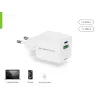 Conceptronic 2 prievadų 20W GaN USB PD įkroviklis, USB-C x 1, USB-A x 1, QC 3.0, PPS