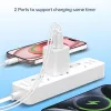 Conceptronic 2 prievadų 20W GaN USB PD įkroviklis, USB-C x 1, USB-A x 1, QC 3.0, PPS