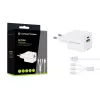 Conceptronic 2 prievadų 33 W GaN USB PD įkroviklis su 3-in-1 įkrovimo kabeliu, USB-C x 1, USB-A x 1, QC 3.0, PPS