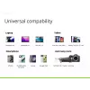 Conceptronic 2 prievadų 33 W GaN USB PD įkroviklis su 3-in-1 įkrovimo kabeliu, USB-C x 1, USB-A x 1, QC 3.0, PPS