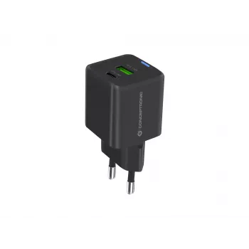 Conceptronic 2 prievadų 33 W GaN USB PD įkroviklis su 3-in-1 įkrovimo kabeliu, ALTHEA16B