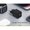 Conceptronic 2 prievadų 33 W GaN USB PD įkroviklis su 3-in-1 įkrovimo kabeliu, ALTHEA16B
