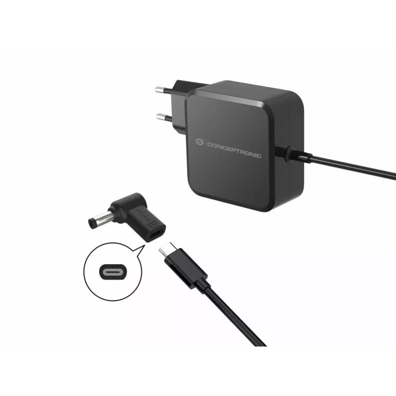 „Conceptronic ABBY15PC04“ DC į USB-C adapteris, Asus / universalus 5,5 x 2,5 mm, 18–20 V