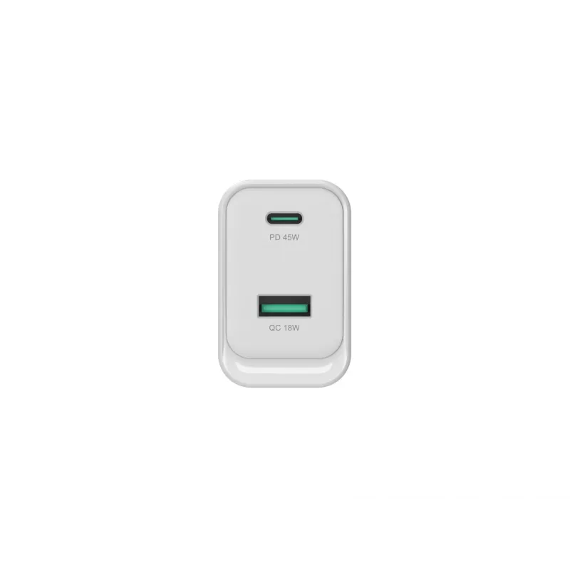Conceptronic ALTHEA20W45 2 prievadų 45W GaN USB PD įkroviklis, USB-C x 1, USB-A x 1, QC 3.0, PPS, PD 3.0