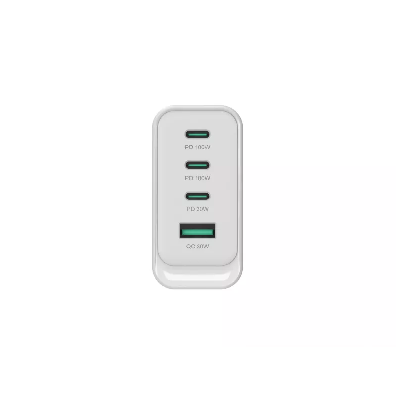 Conceptronic ALTHEA22W100 4 prievadų 100W GaN USB PD įkroviklis, USB-C x 3, USB-A x 1, QC 3.0, PPS, PD 3.0