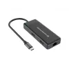 Conceptronic DONN14G nešiojamojo kompiuterio dokas / prievado replikatorius, laidinis, USB 3.2 Gen 1 (3.1 Gen 1) Type-C, pilkas
