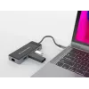 Conceptronic DONN14G nešiojamojo kompiuterio dokas / prievado replikatorius, laidinis, USB 3.2 Gen 1 (3.1 Gen 1) Type-C, pilkas