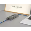 Conceptronic DONN15G nešiojamojo kompiuterio dokas / prievado replikatorius, laidinis, USB 3.2 Gen 1 (3.1 Gen 1) Type-C, pilkas