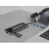 Conceptronic DONN15G nešiojamojo kompiuterio dokas / prievado replikatorius, laidinis, USB 3.2 Gen 1 (3.1 Gen 1) Type-C, pilkas