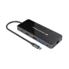 Conceptronic DONN15G nešiojamojo kompiuterio dokas / prievado replikatorius, laidinis, USB 3.2 Gen 1 (3.1 Gen 1) Type-C, pilkas
