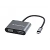 Conceptronic DONN16G Laidinis USB 3.2 Gen 1 Type-C pilkos spalvos 100W 4K Ultra HD