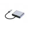 Conceptronic DONN16G Laidinis USB 3.2 Gen 1 Type-C pilkos spalvos 100W 4K Ultra HD