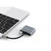 Conceptronic DONN16G Laidinis USB 3.2 Gen 1 Type-C pilkos spalvos 100W 4K Ultra HD