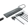 „Conceptronic DONN17G“ nešiojamojo kompiuterio dokas / prievado atkartotuvas laidinis USB 3.2 Gen 1 (3.1 Gen 1) Type-C pilkas