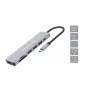 Conceptronic DONN19G 7-i-1 USB 3.2 Gen 1 dokinė stotelė, HDMI, USB-A 3.0 x 3, SD, TF/MicroSD, 100 W USB PD