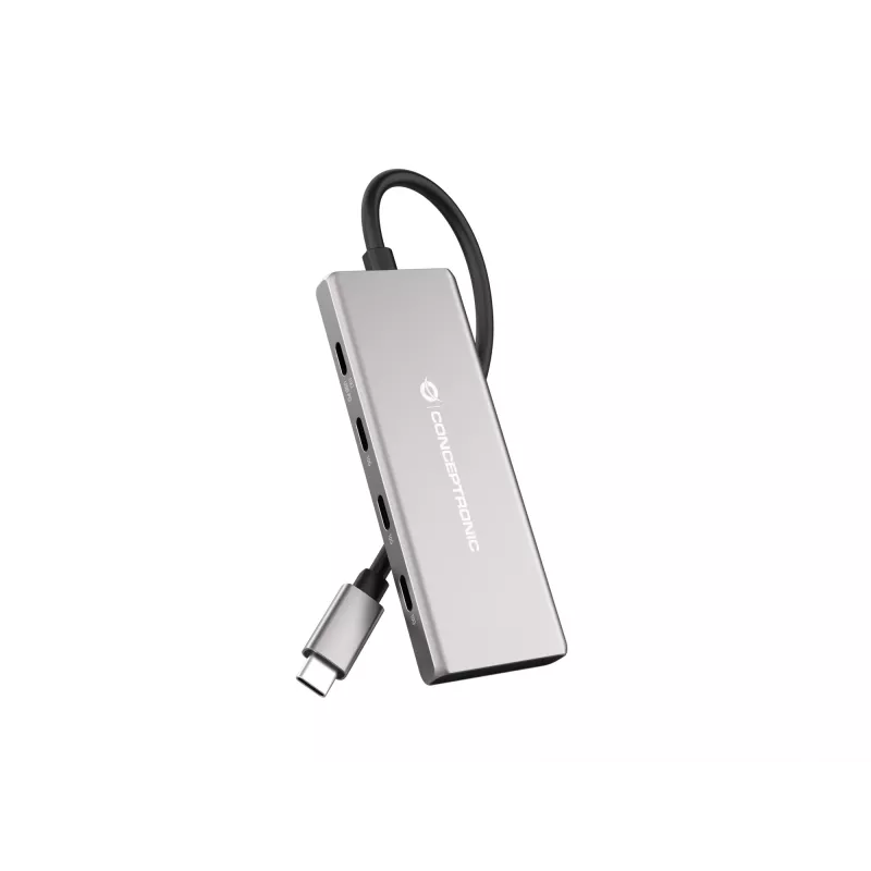 Conceptronic HUBBIES17G sąsajos šakotuvas USB 3.2 Gen 2 (3.1 Gen 2) Type-C 10000 Mbit/s pilka