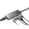 Conceptronic DONN22G nešiojamojo kompiuterio dokas/portų replikatorius Laidinis USB 3.2 Gen 2 (3.1 Gen 2) Type-C pilka