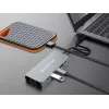 Conceptronic DONN22G nešiojamojo kompiuterio dokas/portų replikatorius Laidinis USB 3.2 Gen 2 (3.1 Gen 2) Type-C pilka