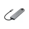 Conceptronic DONN29G 6-in-1 USB 3.2 Gen 2 prijungimo stotelė, 4K60Hz HDMI, USB-A 10Gbps x 2, USB-C 10Gbps, GbE LAN, 140W USB PD 3.1